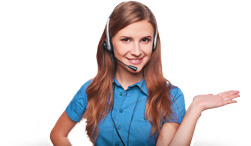 Pracownica działu infolinii