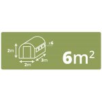 Folia na tunel Plonos 2x3 m (6 m²), zielona