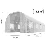 Folia na tunel Plonos 3x4,5 m (13,5 m²), biała