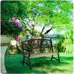 Ławka ogrodowa z oparciem 122 x 88,5 x 55,5 cm Sofotel Ivy