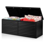 Skrzynia ogrodowa Plonos 390 litrów, czarna