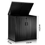 Skrzynia ogrodowa Plonos 775 litrów, czarna