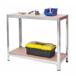 Regał magazynowy Plonos 150x75x30 cm, metalowy - składany