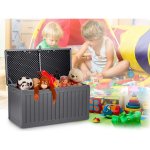 Skrzynia ogrodowa Plonos 270 litrów, szara