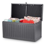 Skrzynia ogrodowa Plonos 270 litrów, szara