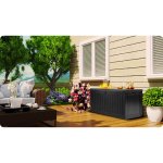 Skrzynia ogrodowa Plonos 270 litrów, czarna