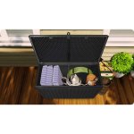 Skrzynia ogrodowa Plonos 270 litrów, czarna