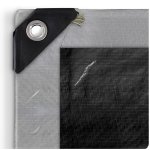 Plandeka Plonos 5x4 m, 260 g/m², srebrna