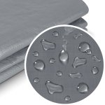 Plandeka Plonos 6x4 m, 260 g/m², srebrna