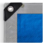 Plandeka Plonos 6x8 m, 120 g/m², srebrno-niebieska