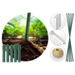 Tunel foliowy Plonos 2,5x4 m (10 m²), różowy - zestaw z akcesoriami