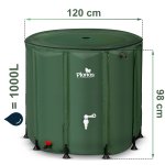 Zbiornik na deszczówkę Plonos 1000 l, zielony