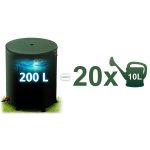 Zbiornik na deszczówkę Plonos 200 l, zielony