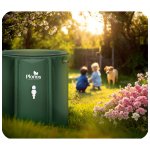 Zbiornik na deszczówkę Plonos 200 l, zielony