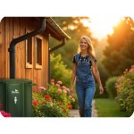 Zbiornik na deszczówkę Plonos 200 l, zielony