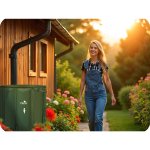 Zbiornik na deszczówkę Plonos 650 l, zielony