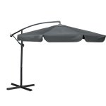 Parasol ogrodowy Plonos 6 profili, 180 g, 350 cm, szary