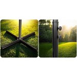 Parasol ogrodowy Plonos 6 profili, 180 g, 350 cm, szary