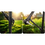 Parasol ogrodowy Plonos 6 profili, 180 g, 350 cm, szary