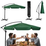 Parasol ogrodowy Plonos 6 profili, 180 g, 350 cm, zielony