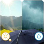 Parasol ogrodowy Plonos 6 profili, 180 g, 300 cm, niebieski