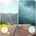 Parasol ogrodowy Plonos 6 profili, 180 g, 350 cm, beżowy