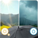 Parasol ogrodowy Plonos 8 profili, 180 g, 350 cm, szary