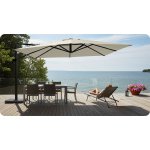 Parasol ogrodowy Plonos 8 profili,  210 g, 420 cm, beżowy