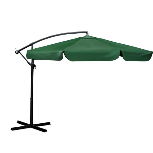 Parasol ogrodowy Plonos 8 profili, 180 g, 350 cm, zielony