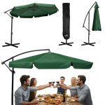Parasol ogrodowy Plonos 8 profili, 180 g, 350 cm, zielony