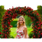 Pergola ogrodowa Plonos 240x140 cm, ciemnozielona