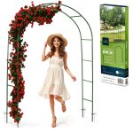 Pergola ogrodowa Plonos 240x140 cm, ciemnozielona