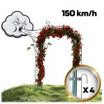 Pergola ogrodowa Plonos 240x140 cm, ciemnozielona