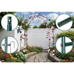 Pergola ogrodowa Plonos 240x140 cm, ciemnozielona