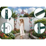 Pergola ogrodowa Plonos 265x140 cm, ciemnozielona