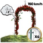 Pergola ogrodowa Plonos 265x140 cm, ciemnozielona