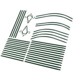 Pergola ogrodowa Plonos 265x140 cm, ciemnozielona