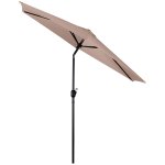Parasol ogrodowy Plonos 6 profili, 160 g, 300 cm, beżowy