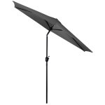 Parasol ogrodowy Plonos 6 profili, 160 g, 300 cm, szary