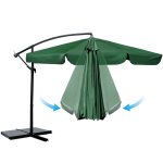 Parasol ogrodowy Plonos 8 profili, 180 g, 350 cm, zielony