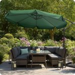 Parasol ogrodowy Plonos 8 profili, 180 g, 350 cm, zielony