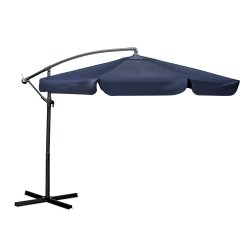 Parasol ogrodowy Plonos 8 profili, 180 g, 300 cm, niebieski