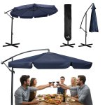 Parasol ogrodowy Plonos 8 profili, 180 g, 300 cm, niebieski