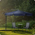 Parasol ogrodowy Plonos 8 profili, 180 g, 300 cm, niebieski