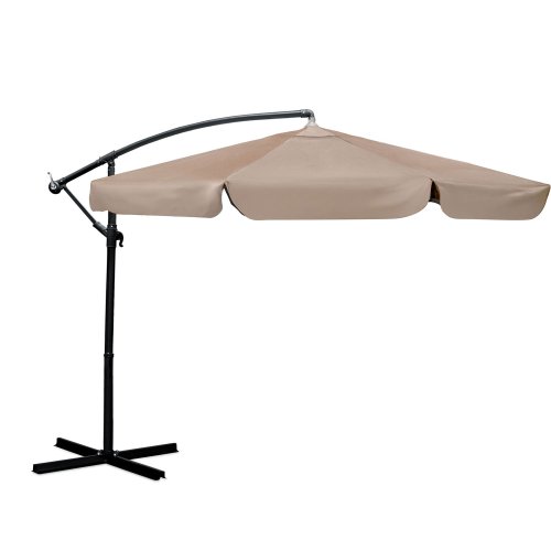 Parasol ogrodowy Plonos 8 profili, 180 g, 300 cm, beżowy