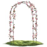 Pergola ogrodowa Plonos 240x140 cm, czarna