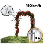 Pergola ogrodowa Plonos 240x140 cm, czarna