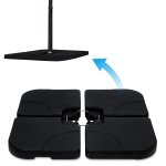 Podstawa do parasola ogrodowego Plonos 50x50 cm, czarna