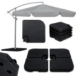 Podstawa do parasola ogrodowego Plonos 50x50 cm, czarna