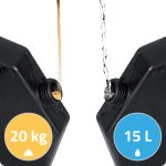 Podstawa do parasola ogrodowego Plonos 50x50 cm, czarna